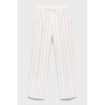 Pantaloni relaxed fit cu dungi