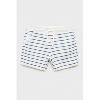 Pantaloni scurti din bumbac cu model in dungi