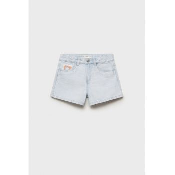 Pantaloni scurti din denim cu broderie