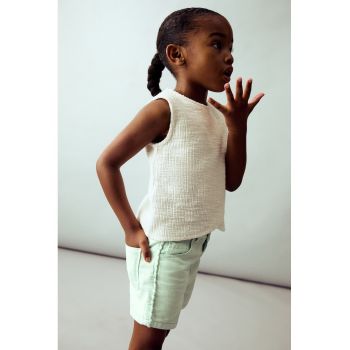 Pantaloni scurti din denim cu talie elastica