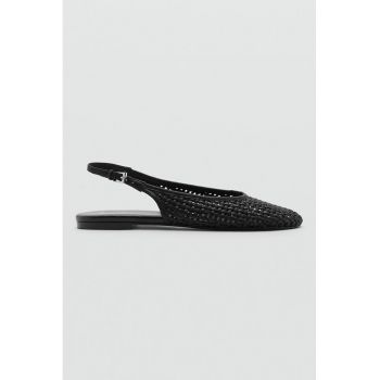 Pantofi slingback cu aspect perforat