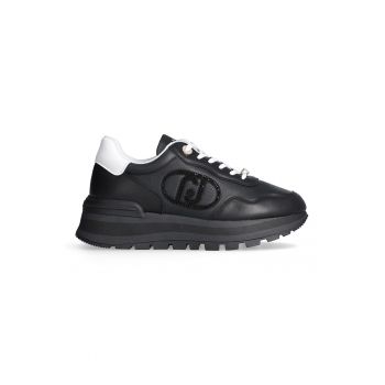 Pantofi sport de piele ecologica si piele cu monograma