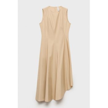 Rochie asimetrica din bumbac si lyocell