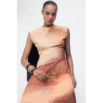 Rochie maxi cu model fara maneci