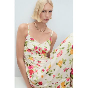 Rochie midi cu imprimeu floral