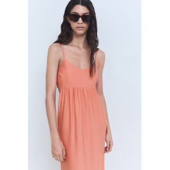 Rochie midi cu slituri laterale