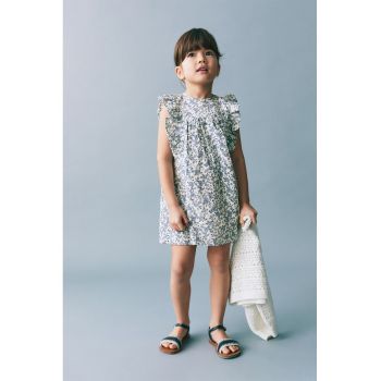 Rochie mini din amestec de in