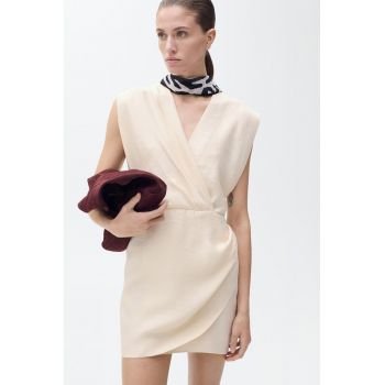 Rochie mini din amestec de lyocell