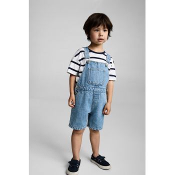 Salopeta din denim cu model uni