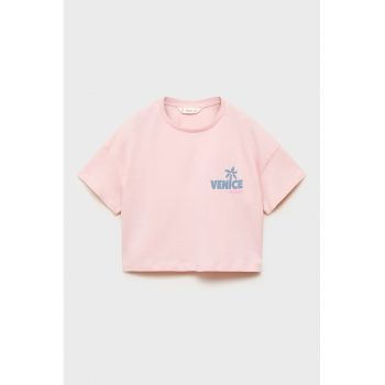 Tricou crop din bumbac