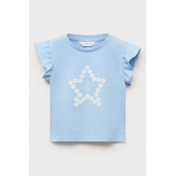 Tricou cu aplicatii florale