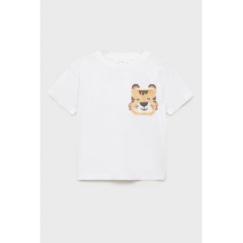 Tricou cu decolteu la baza gatului - din bumbac