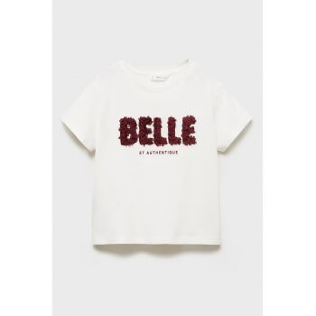 Tricou cu detalii texturate