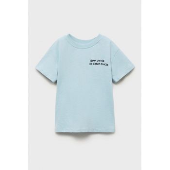 Tricou de bumbac cu imprimeu grafic