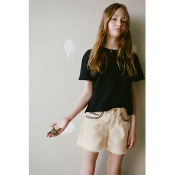 Tricou din bumbac cu buzunar pe piept