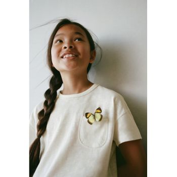 Tricou din bumbac cu buzunar pe piept