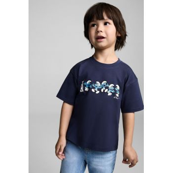 Tricou din bumbac cu imprimeu cu desene animate