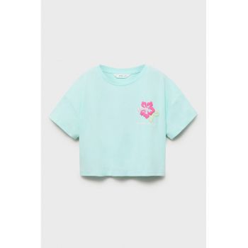 Tricou lejer cu imprimeu floral