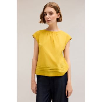 Bluza de bumbac cu decupaj pe spate