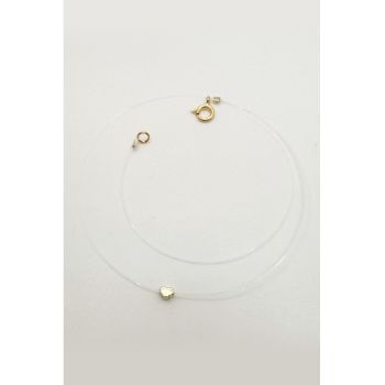 Colier cu pandantiv din argint placat cu aur de 14K