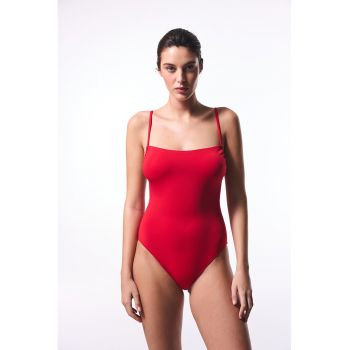 Costum de baie intreg cu decolteu patrat
