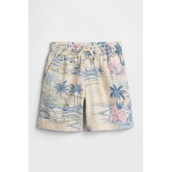 Pantaloni relaxed fit din amestec de in