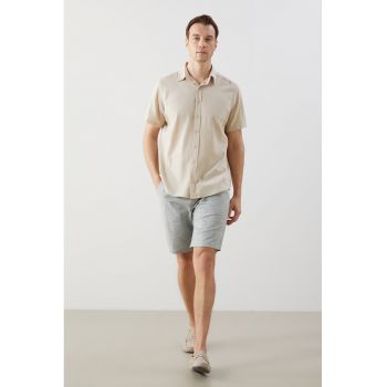 Pantaloni scurti de pijama cu model uni
