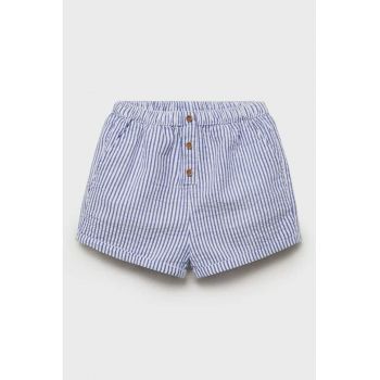 Pantaloni scurti din bumbac cu model in dungi