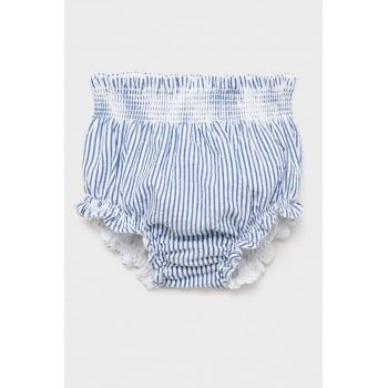 Pantaloni scurti din bumbac cu model in dungi
