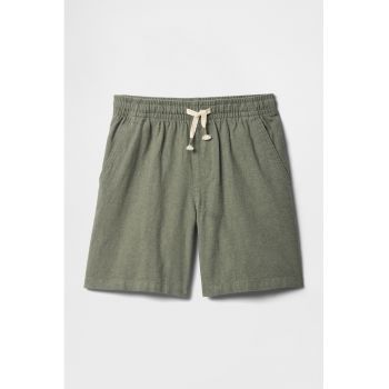 Pantaloni scurti relaxed fit din amestec de in
