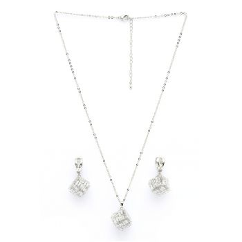 Set de cercei si colier Glittering Symphony