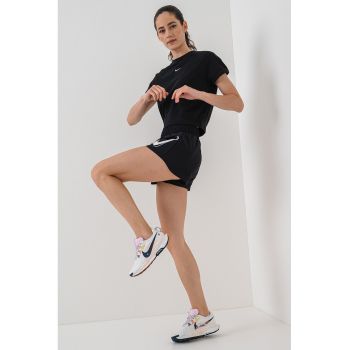 Tricou crop cu logo