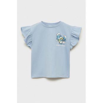 Tricou de bumbac cu imprimeu The Smurfs