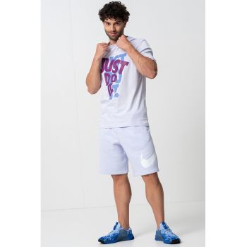 Tricou din bumbac cu imprimeu text
