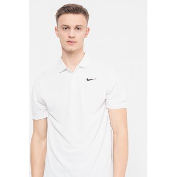 Tricou polo cu tehnologie Dri-Fit si imprimeu logo pentru tenis