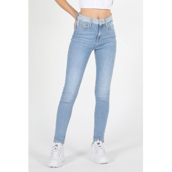 Blugi super slim fit cu talie inalta Diana