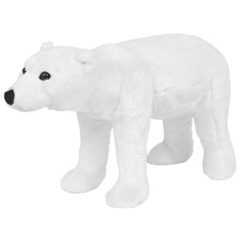 Gossi urs polar din plus de jucarie in picioare, alb, xxl