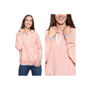 Hanorac -  Bella H Eyelets - Material: 100% Bumbac - Croi: Regular Fit - Inchidere: Fara - Numar De Buzunare: 1 - M Intl - Roz