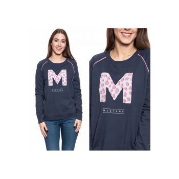 Hanorac Neintarit -  Bea C Raglan - Croi Regular - Fara Inchidere - 100% Bumbac - Maneci Lungi - S Intl - Albastru