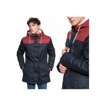 Jacheta De Iarna -  Daniel H Parka - 7 Buzunare - Cu Gluga - Negru