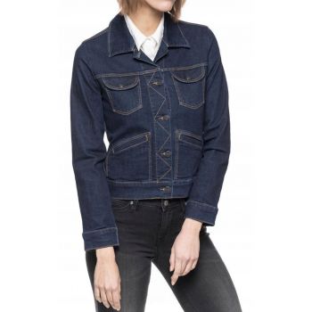 Jacheta Din Denim -  Jacheta Autentica - Croi: Slim Fit - Inchidere: Nasturi - Compozitie Material: 97% Bumbac - 3% Elastan - Numar De Buzunare: 4 - S - Albastru - 1 Bucata