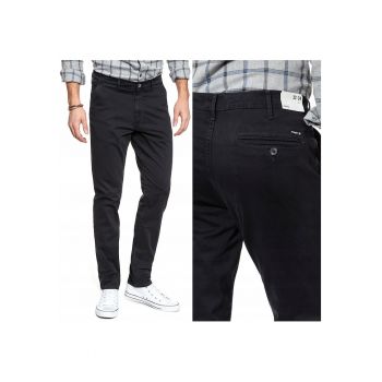Pantaloni Chinos -  Chino W28 L32 - Croi: Slim Fit - Stil: Ingustat / Ajustat - Inaltimea Taliei: Medie / Regulata - Numar De Buzunare: 5 - W30 EU - W28 X L32 - Negru