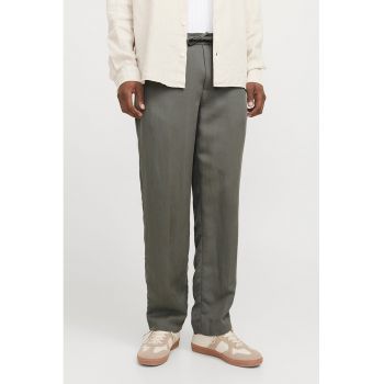 Pantaloni drepti cu model uni