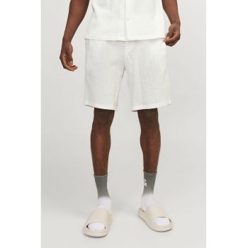 Pantaloni scurti cu snur si model texturat