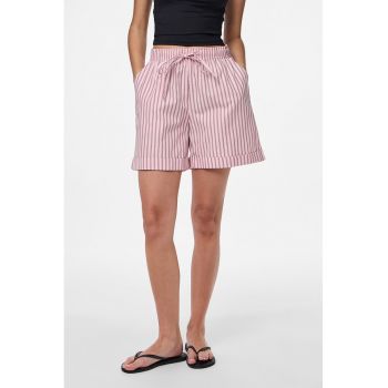 Pantaloni scurti din bumbac cu model in dungi