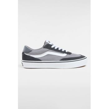 Pantofi sport din material textil cu garnituri din piele intoarsa