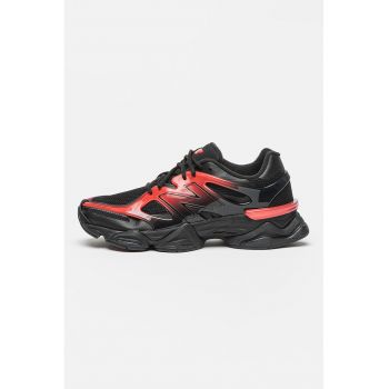 Pantofi sport unisex din plasa cu garnituri din material sintetic 9060