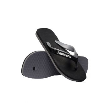 Papuci flip-flop cu detaliu logo