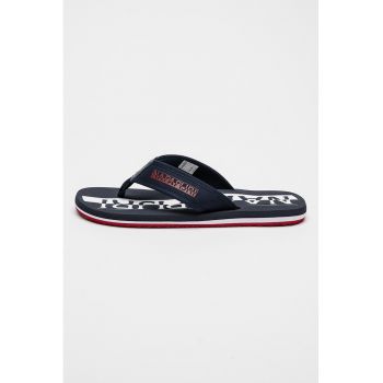 Papuci flip-flop cu imprimeu logo Canvas