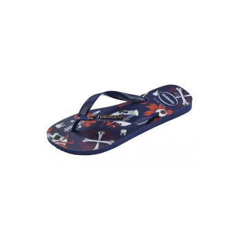 Papuci flip-flop din cauciuc cu imprimeu